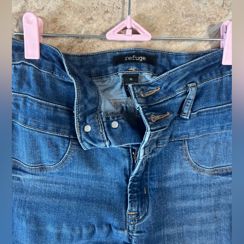 Refuge Women's High Rise Blue Jeans